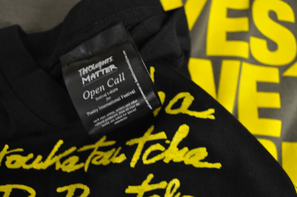 41e Poetry Rotterdam « Thoughts matter » festival T-shirts