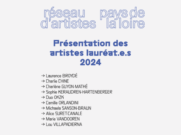 Présentation des lauréat.e.s 2024