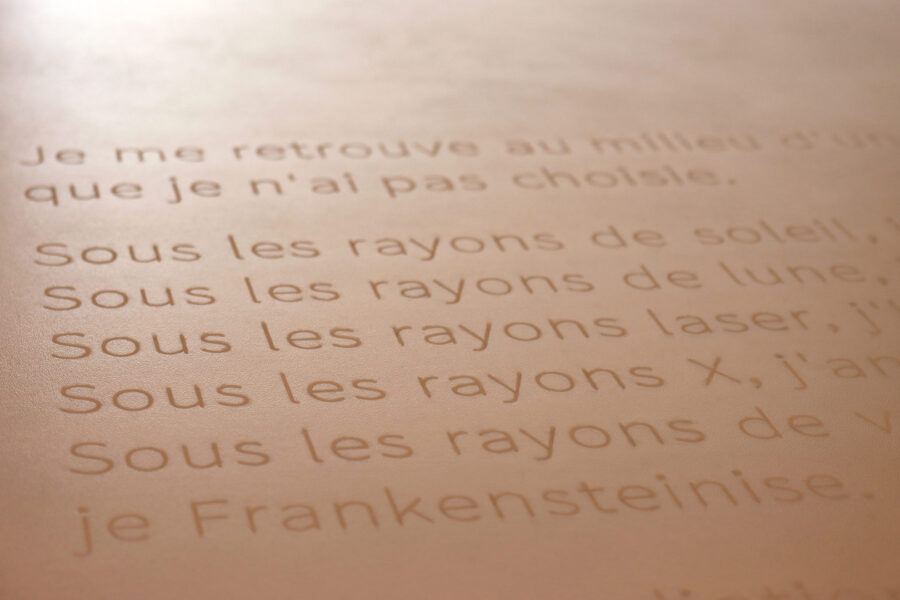 Sous les rayons
