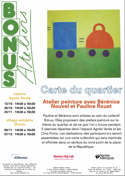 Ateliers de peinture « Carte du quartier »